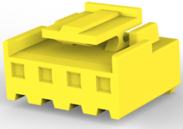 Steckergehäuse, 4-polig, RM 3.96 mm, gerade, gelb, 2-1123722-4