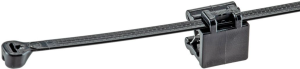 Kantenclip, max. Bündel-Ø 51 mm, Nylon/Stahl verzinkt, schwarz, (L x B x H) 203 x 13.2 x 16 mm