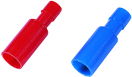 Rundstecker, Ø 4 mm, L 27 mm, isoliert, gerade, rot, 0,5-1,0 mm², AWG 20-17, 1492070000