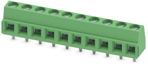 Leiterplattenklemme, 10-polig, RM 5.08 mm, 0,14-1,5 mm², 13.5 A, Schraubanschluss, grün, 1729209
