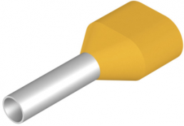 Isolierte Aderendhülse, 1,0 mm², 15 mm/8 mm lang, gelb, 9037260000