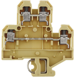 Mehrstock-Reihenklemme, Schraubanschluss, 0,5-4,0 mm², 32 A, 6 kV, beige/gelb, 0590060000