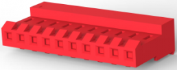 Buchsengehäuse, 10-polig, RM 3.96 mm, gerade, rot, 4-640428-0