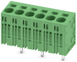 Leiterplattenklemme, 6-polig, RM 7.5 mm, 0,2-10 mm², 41 A, Federklemmanschluss, grün, 1719354