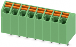Leiterplattenklemme, 8-polig, RM 3.5 mm, 0,2-1,5 mm², 9 A, Federklemmanschluss, grün, 1752162