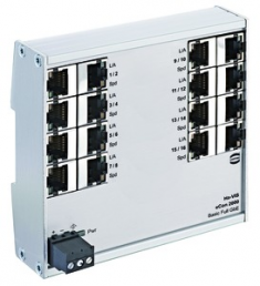 Ethernet Switch, unmanaged, 16 Ports, 1 Gbit/s, 24-48 VDC, 24024160010