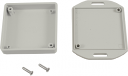ABS Miniatur-Gehäuse, (L x B x H) 60 x 60 x 15 mm, lichtgrau (RAL 7035), IP54, 1551TTFLGY