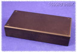ABS Gehäuse, (L x B x H) 220 x 110 x 44 mm, schwarz (RAL 9005), IP54, 1599RFIHBK