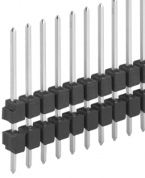 Stiftleiste, 36-polig, RM 2.54 mm, gerade, schwarz, 10051275