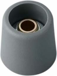 Drehknopf, 6 mm, Kunststoff, grau, Ø 16 mm, H 16 mm, A3116068