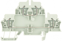 Mehrstock-Reihenklemme, Federzuganschluss, 0,5-2,5 mm², 20 A, 6 kV, rot, 1058670000