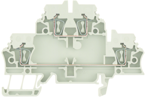 Mehrstock-Reihenklemme, Federzuganschluss, 0,5-2,5 mm², 20 A, 6 kV, braun, 1799790000