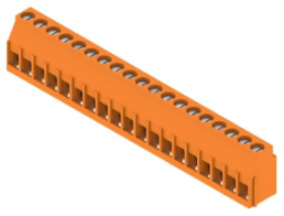 Leiterplattenklemme, 19-polig, RM 5.08 mm, 0,08-6,0 mm², 20 A, Zugbügel, orange, 1002000000