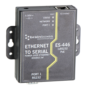 Ethernet to Serial Adapter, 1 Port, 100 Mbit/s, 5-30 VDC, ES-446