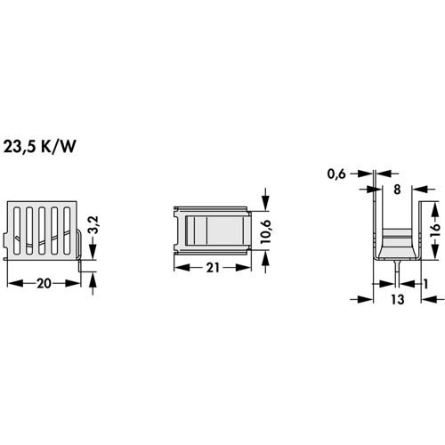 FK 263 MI 220 H Fischer Elektronik Kühlkörper Bild 2