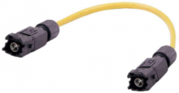 Sensor-Aktor Kabel, Han 1A CA M12, X-Kodierung auf Han 1A CA M12, X-Kodierung, 8-polig, 10 m, PVC, gelb, 33505252808100