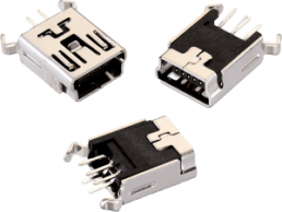 WR-COM USB Mini Typ B vertikal THT, 651005136421