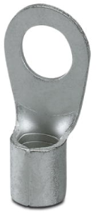 Unisolierter Ringkabelschuh, 25 mm², AWG 4, 10.5 mm, M10, metall