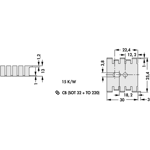 FK 216 CB MI Fischer Elektronik Kühlkörper Bild 2