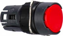Drucktaster, tastend, Bund rund, rot, Einbau-Ø 16 mm, ZB6AA4