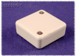 ABS Miniatur-Gehäuse, (L x B x H) 35 x 35 x 15 mm, lichtgrau (RAL 7035), IP54, 1551NGY