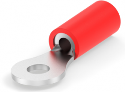 Isolierter Ringkabelschuh, 0,3-1,42 mm², AWG 22 bis 16, 3.02 mm, M2,5, rot
