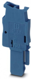 Stecker, Federzuganschluss, 0,08-4,0 mm², 1-polig, 24 A, 6 kV, blau, 3043022