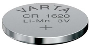 Lithium-Knopfzelle, CR1620, 3 V, 70 mAh