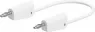 Messleitung mit (4 mm Lamellenstecker, gerade) auf (4 mm Lamellenstecker, gerade), 1 m, weiß, PVC, 2,5 mm², 64.1034-10029