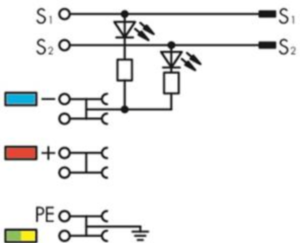 4-Leiter-Initiatorenklemme, Federklemmanschluss, 0,14-1,5 mm², 13.5 A, 4 kV, grau, 2020-5417/1102-950