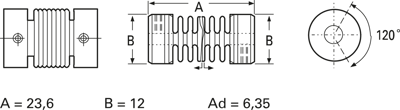 SED 1438A/6,35 TWK-ELEKTRONIK Zubehör für Knöpfe Bild 2