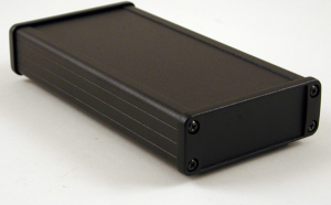 Aluminium Gehäuse, (L x B x H) 160 x 84 x 28 mm, schwarz (RAL 9005), IP65, 1457J1601BK