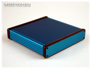 Aluminium Gehäuse, (L x B x H) 160 x 165 x 31 mm, blau, IP54, 1455R1601BU