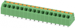 Leiterplattenklemme, 16-polig, RM 3.5 mm, 0,2-1,5 mm², 16 A, Federklemmanschluss, grün, 1862220