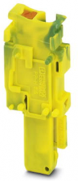 Stecker, Push-in-Anschluss, 0,14-4,0 mm², 1-polig, 24 A, 6 kV, gelb/grün, 3210143