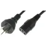 RA/3-H05VVF3G100-C13/2,50M SW9005 FELLER Netzkabel