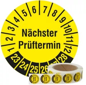 PT06V30Y-23-R Labelident Prüfplaketten, Schilder und Bänder