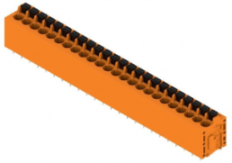 Leiterplattenklemme, 24-polig, RM 5.08 mm, 0,12-2,5 mm², 20 A, Federklemmanschluss, orange, 1331420000