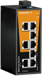 Ethernet Switch, unmanaged, 8 Ports, 100 Mbit/s, 12-48 VDC, 1240900000