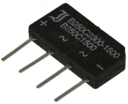 Diotec Brückengleichrichter, 250 V, 600 V (RRM), 2.3 A, SIL, B250C1500A