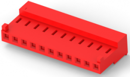 Buchsenleiste, 11-polig, RM 3.96 mm, gerade, rot, 4-644463-1