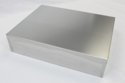 Aluminium Gehäuse, (L x B x H) 432 x 330 x 102 mm, natur, 1444-17134