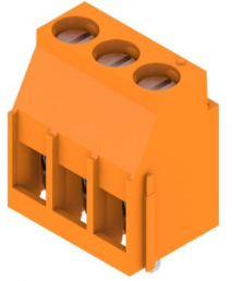 Leiterplattenklemme, 3-polig, RM 5 mm, 0,08-6,0 mm², 20 A, Schraubanschluss, orange, 1934280000