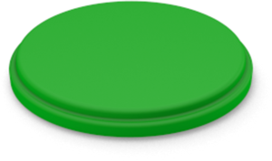 Blende, rund, Ø 17.8 mm, (H) 2.3 mm, grün, für Druckschalter, 5.00.888.504/0500