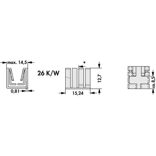 FK 242 SA 220 O Fischer Elektronik Kühlkörper Bild 2