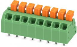 Leiterplattenklemme, 8-polig, RM 3.5 mm, 0,2-0,75 mm², 13.5 A, Federklemmanschluss, grün, 1864341