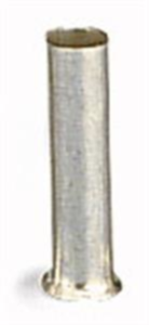 Unisolierte Aderendhülse, 0,5 mm², 8 mm lang, silber, 216-101