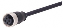 Sensor-Aktor Kabel, 7/8"-Kabeldose, gerade auf offenes Ende, 4-polig, 1.5 m, PUR, schwarz, 21349700496015