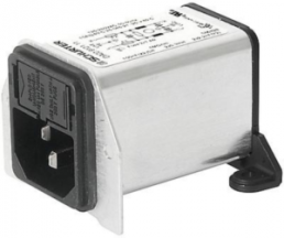 IEC-Stecker-C14, 50 bis 60 Hz, 6 A, 250 VAC, 1.4 W, 800 µH, Flachstecker 6,3 mm, DA22.6121.11