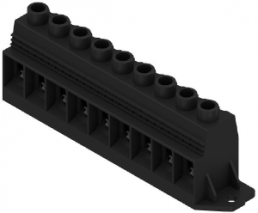 Leiterplattenklemme, 9-polig, RM 15 mm, 0,5-50 mm², 127 A, Schraubanschluss, schwarz, 1386970000